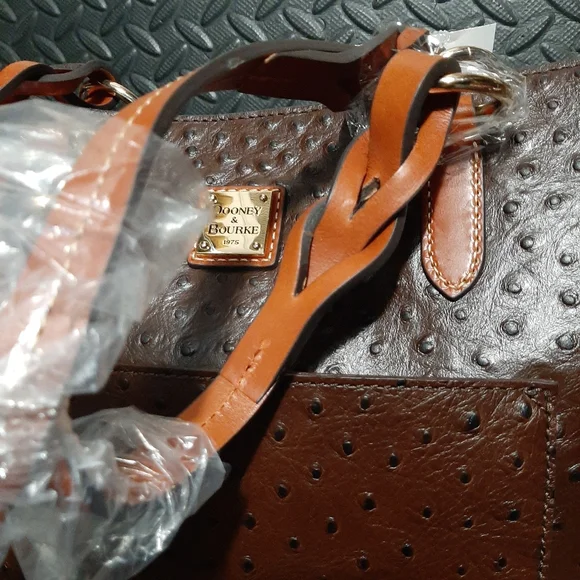 DOONEY & BOURKE Embossed Ostrich Print Tammy Tote